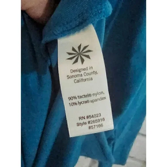 Athleta Teal Blue Hooded Athletic Dress, Top - Picture 8 of 8